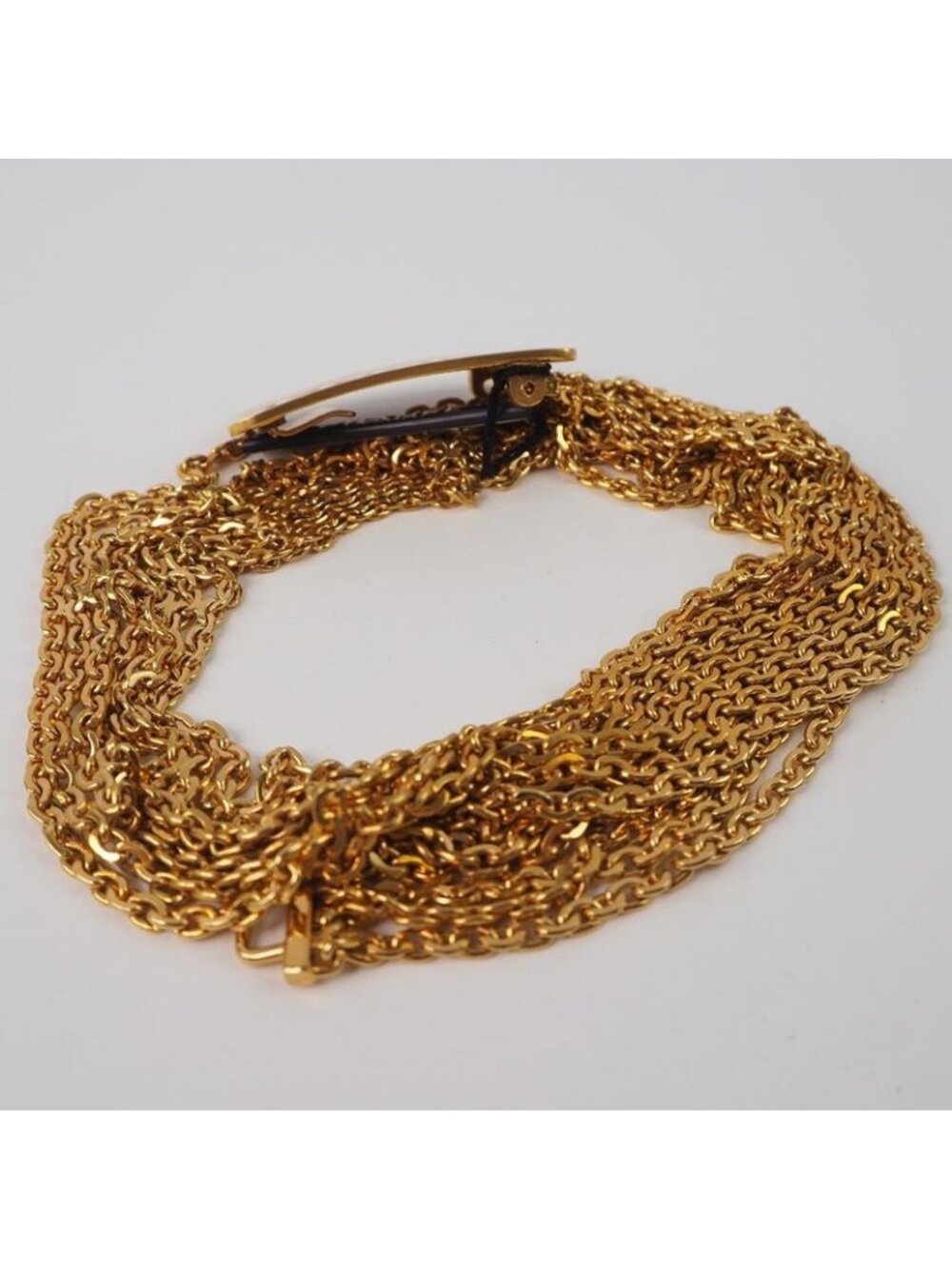 Chanel Chain Logo Plate Gold Plated 96 a Belt - Picture 4 of 8